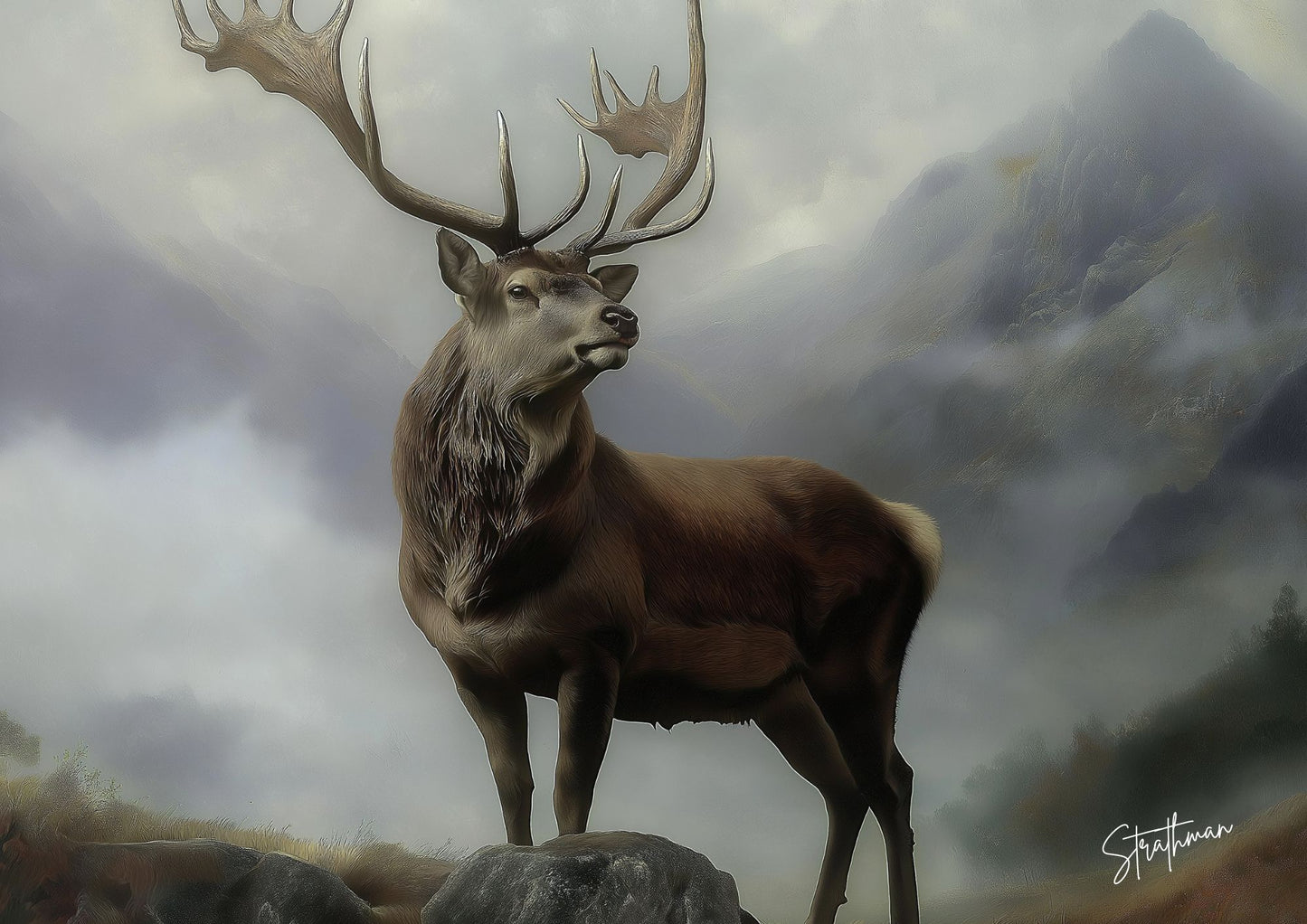 A Monarch Stag in the Scottish Highlands