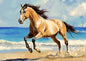 Galloping Horse on Beach