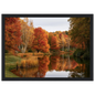 Autumn on the Lake, print in a black frame