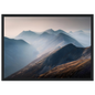 Misty Scottish mountain landscape in a black frame