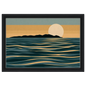 Moon over the Sound, canvas in a black frame