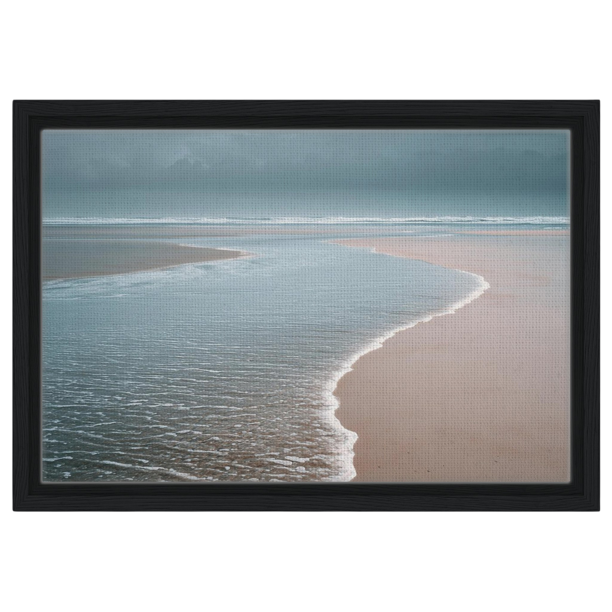 The Tide Line, canvas in a black frame