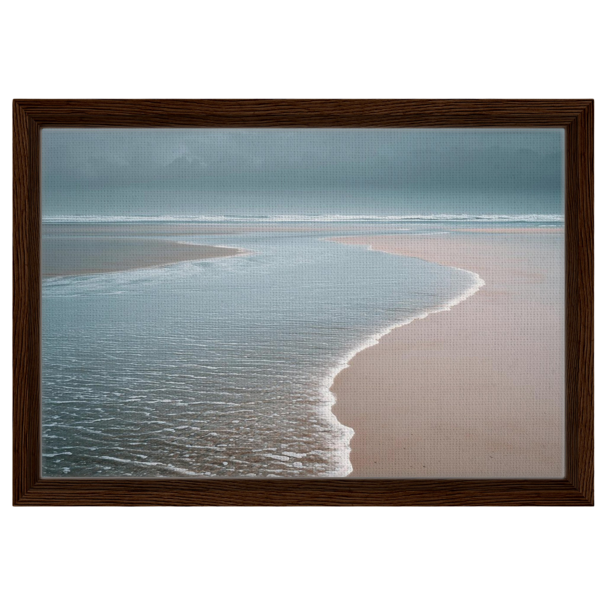 The Tide Line, canvas in a dark wood frame
