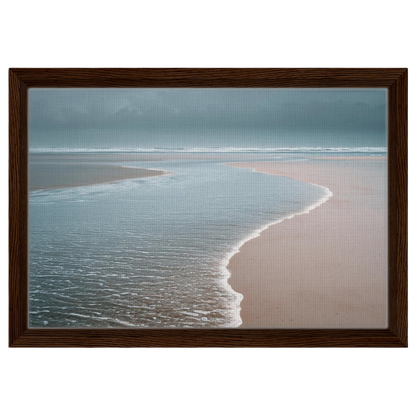 The Tide Line, canvas in a dark wood frame