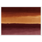 Three bands in rust and ochre, print in a white frame